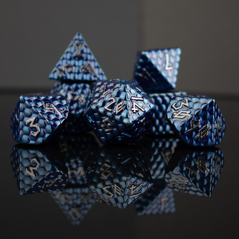 Shadow Dragon's Egg Metal Dice Set