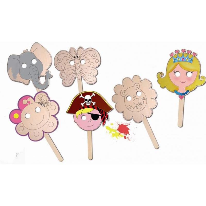Fun Factory - DIY 6 Wooden Masks Set