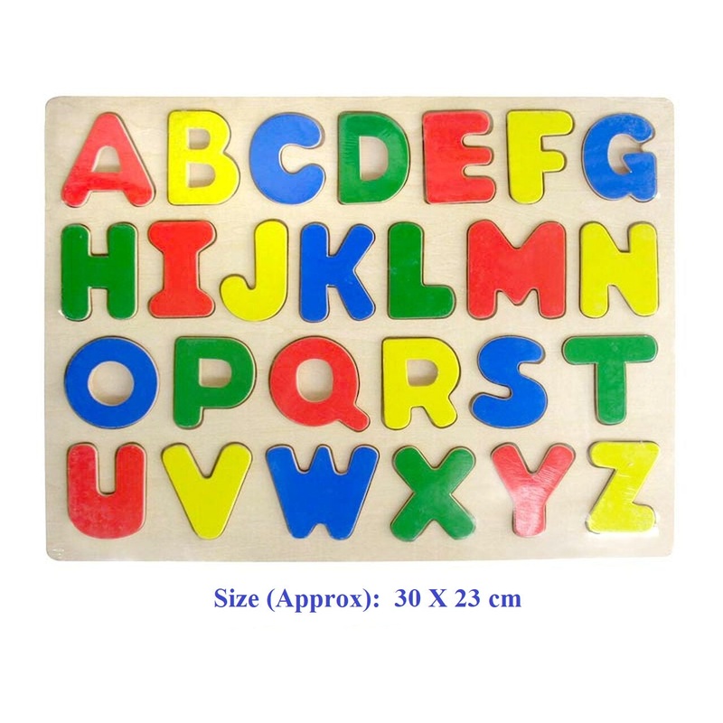 Fun Factory - Raised Wooden Puzzle Alphabet Upper Case