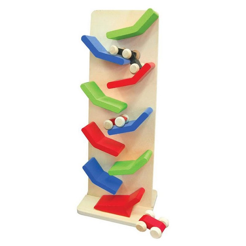 Fun Factory - Wooden Race Car Drop with 3 Cars