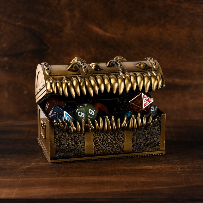 Metal Mimic Chest - Gold