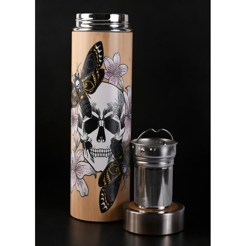 Skull Moth Tea Thermos