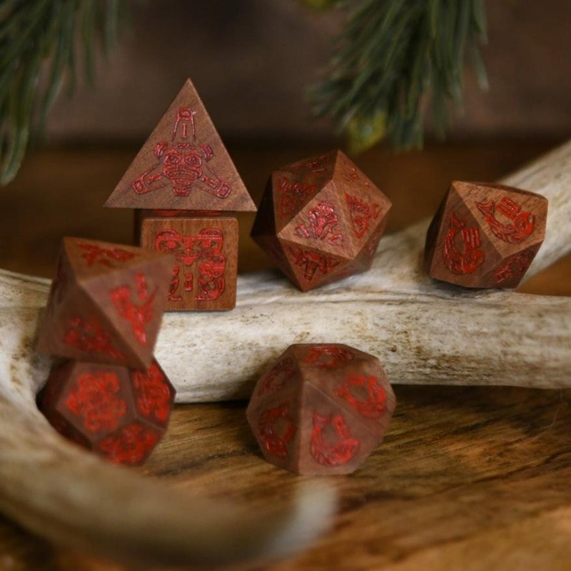 Tlingit Cedar Wood Dice Set - Dice Around the World Collection