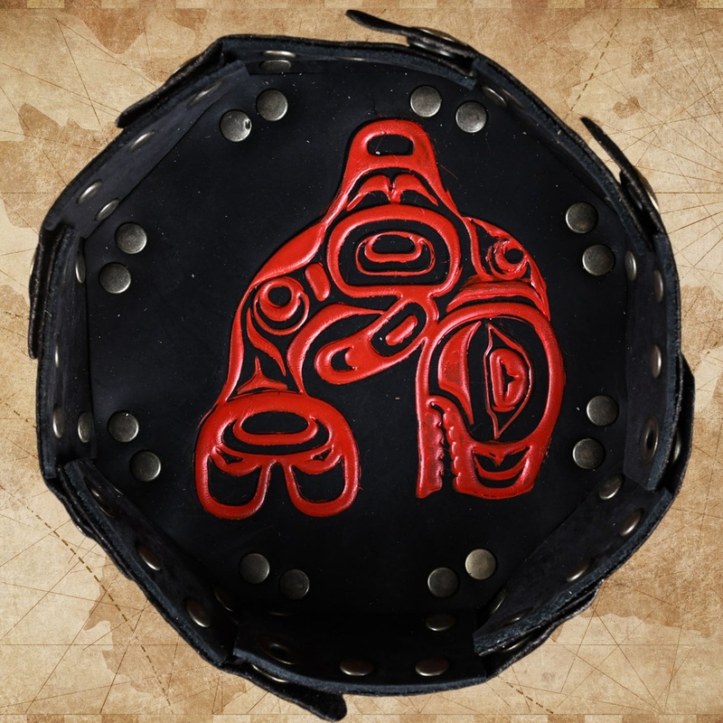 Tlingit Leather Dice Tray - Dice Around the World Collection