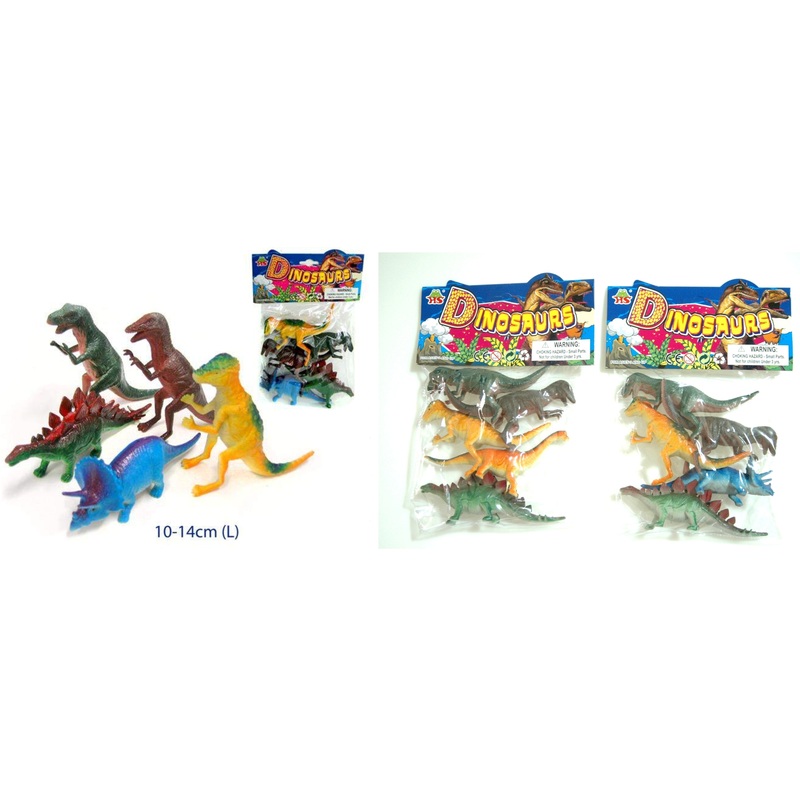 5 Pcs Plastic Animals - DINOSAURS