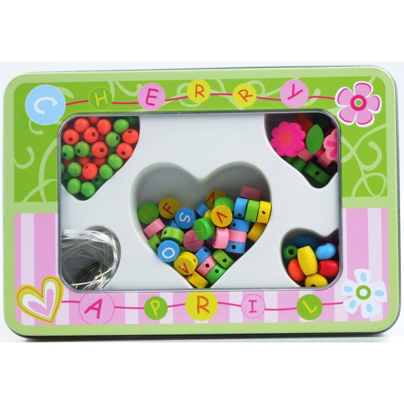 Alphabet Beads Set in Tin Box