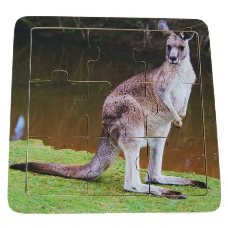 Elka - 9 Pcs Wooden KANGAROO Jigsaw Puzzle