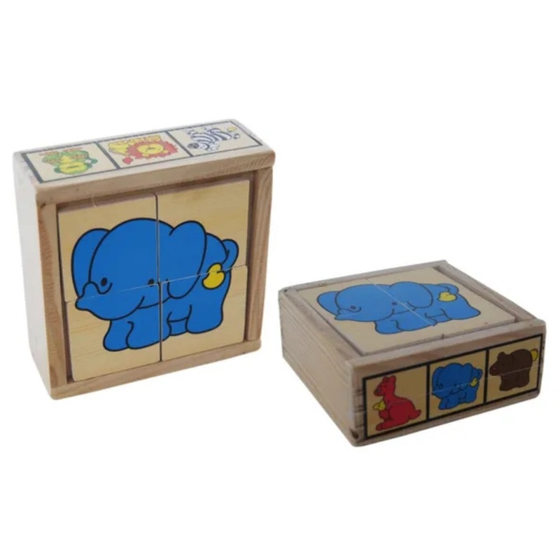 Elka - Wooden Zoo Puzzle in a box