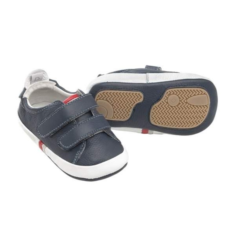 Playette Benji Navy Twin Strap Pre-walker Shoes