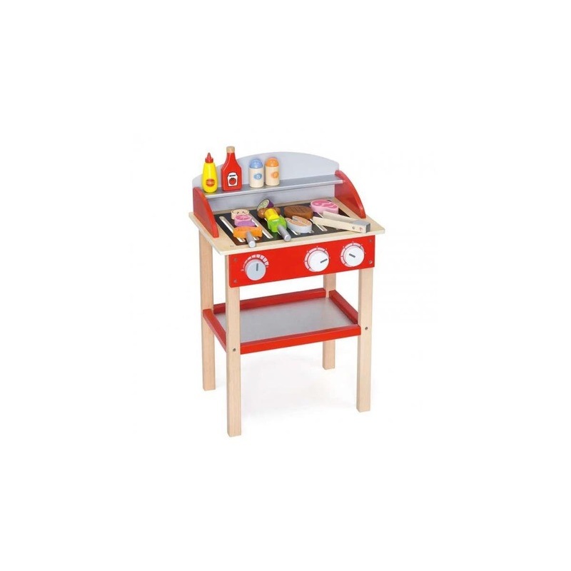 Viga wooden Standing Barbeque (bbq) grill with accessories