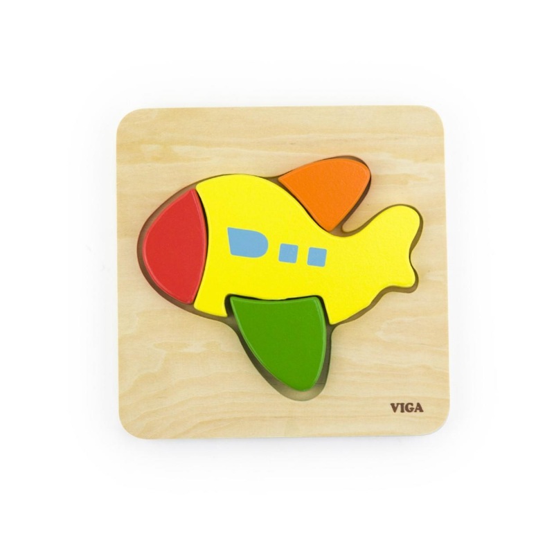 Wooden Shape Block Puzzle - Plane