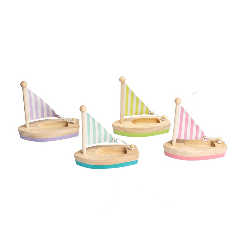 Wooden Toy Sail Boat (small)