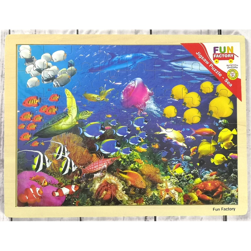 48 Pcs Large Wooden SEA LIFE  Jigsaw Puzzle (ORT33805)