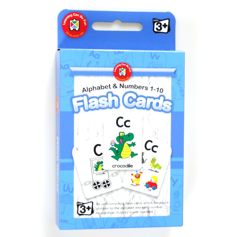 Alphabet and Numbers 1-10 Flash Cards