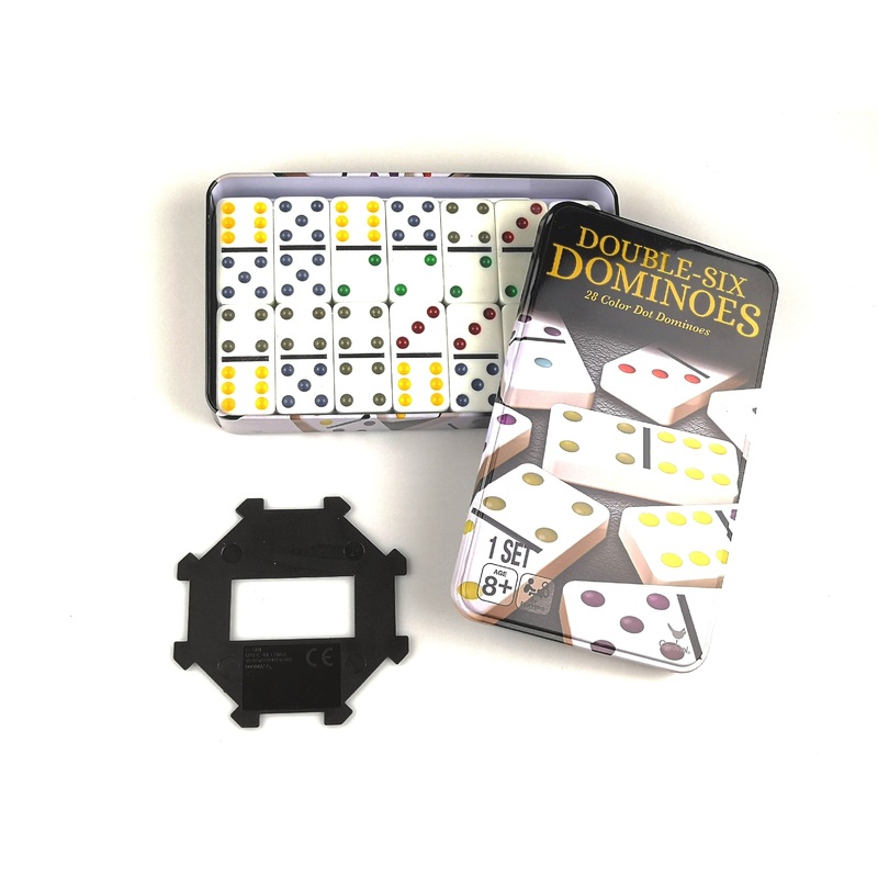 Cardinal Double-Six Dominoes (28 Colour Dot Dominoes)