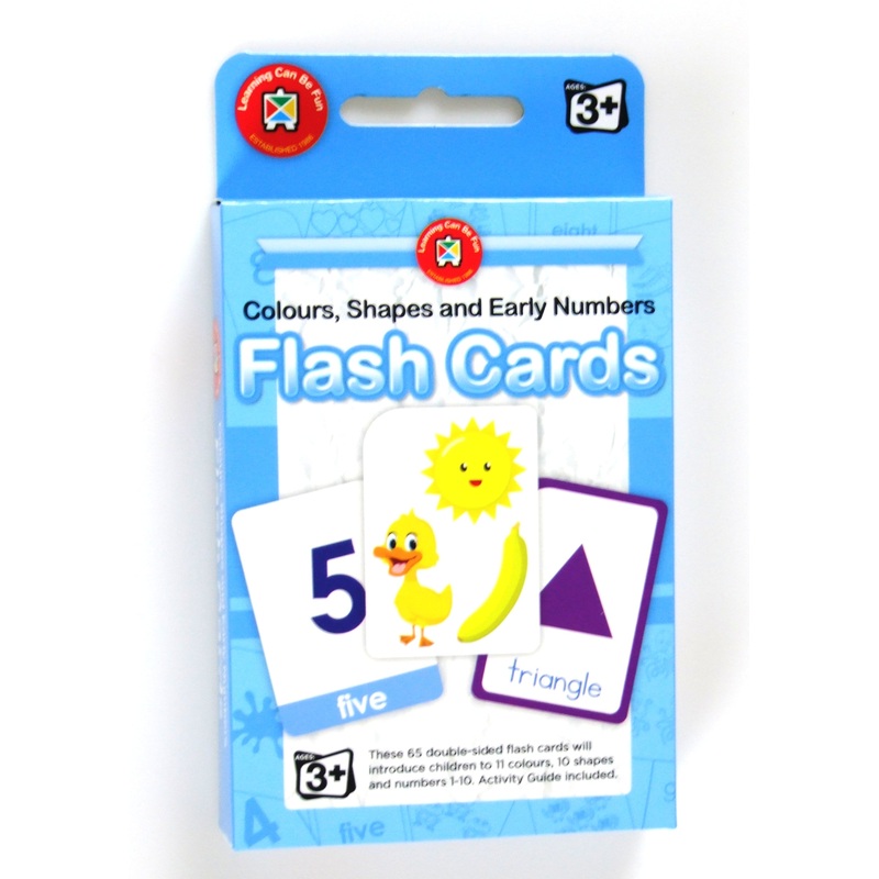 Colours, Shapes and Early Numbers Flash Cards