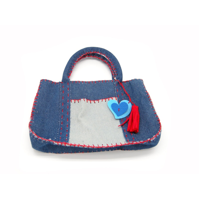 DIY Trendy Denim Bag Sewing Kit with safety needle