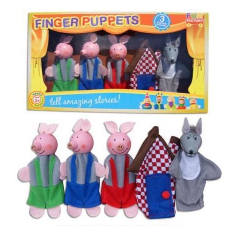 Fun Factory Finger Puppets - 3 Little Pigs