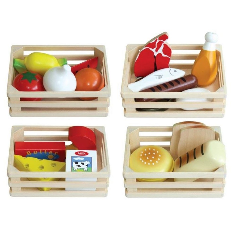 Fun Factory - Wooden 4 in 1 Food Crates