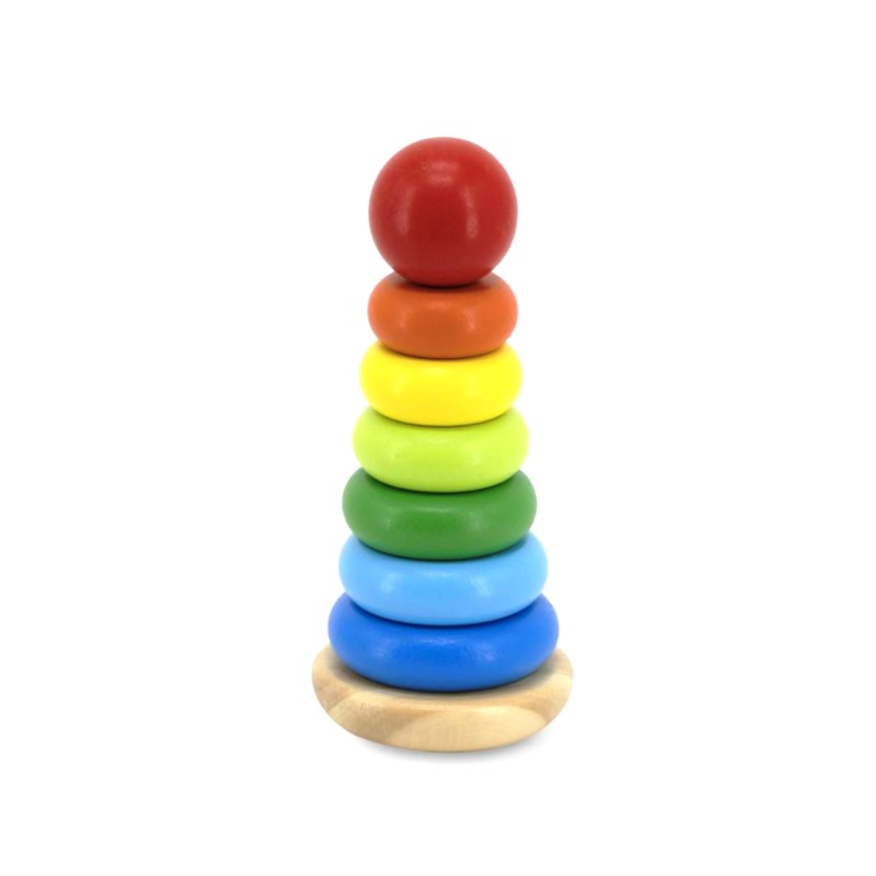 Fun Factory Wooden Rainbow Stacker