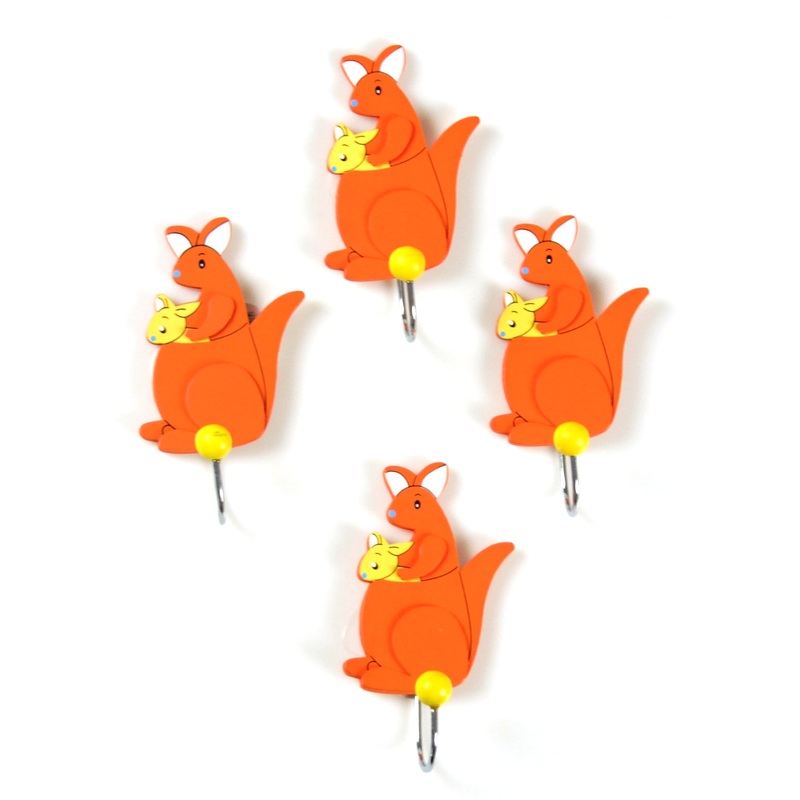 Kaper Kidz - Set of four Wooden Kangaroo Hook