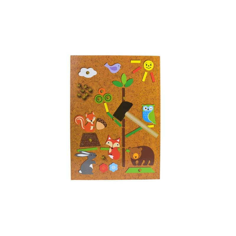 Kaper Kidz - Tap a Shape Set in Book Case - FOREST FRIEND