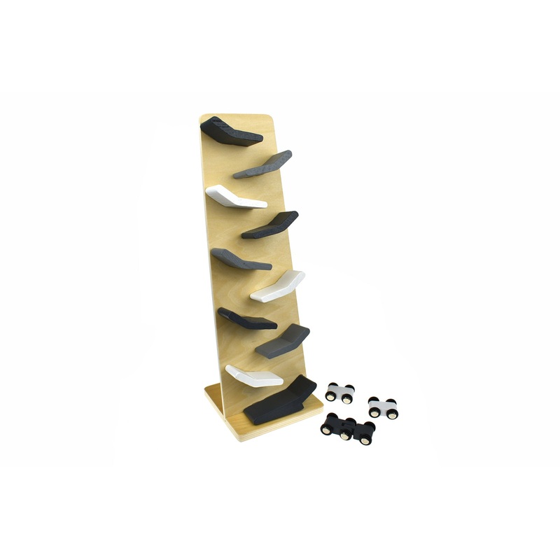 Koala Dream - Classic Calm Wooden Race Car Drop with 3 Cars