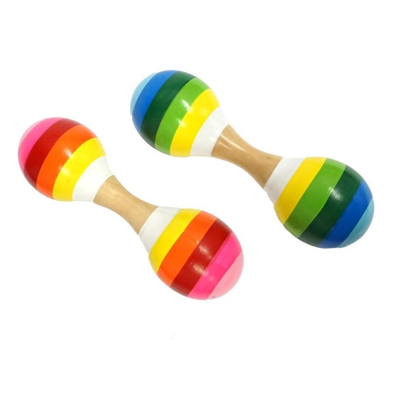 Mini Wooden Double Maraca