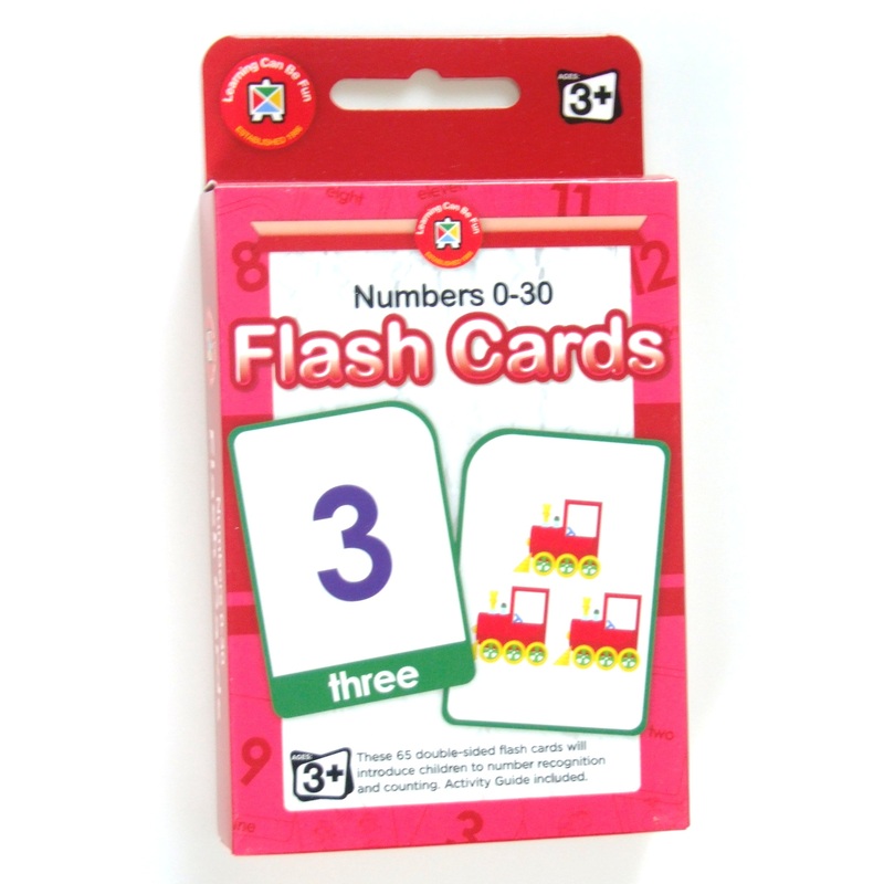 Numbers 0-30 Flash Cards