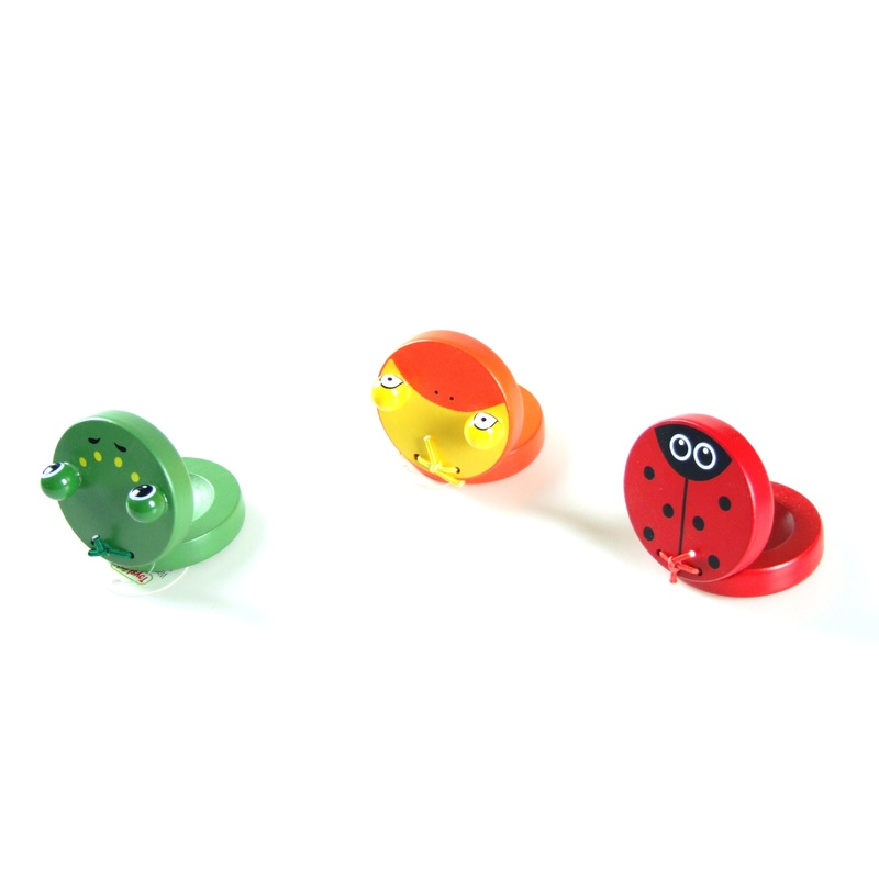 Round Wooden Animal Castanet