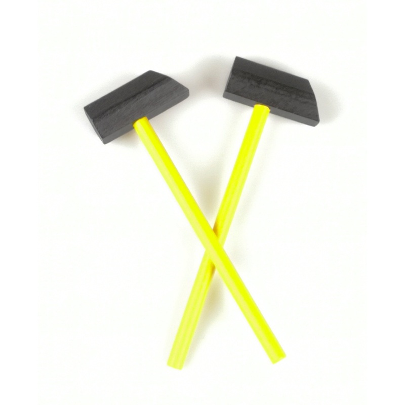 Set of 2 Wooden Hammer for Tap a Shape