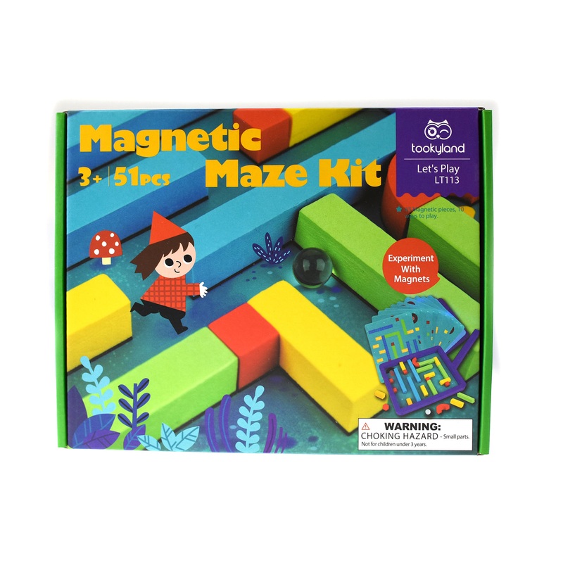 Tookyland - 51 pcs Magnetic Maze Kit