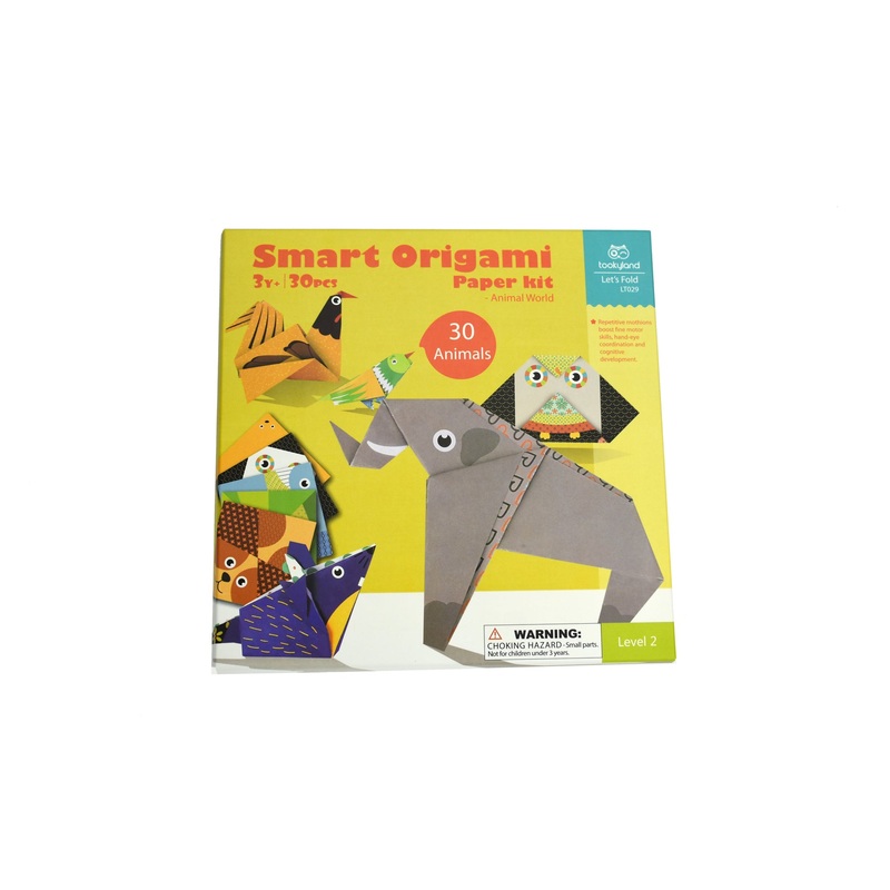 Tookyland Smart Origami Paper Kit - Animal World (30pcs)
