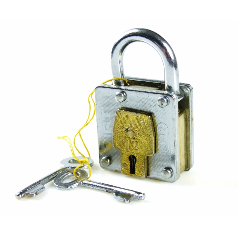 Tricky brass & steel Mystery Padlock