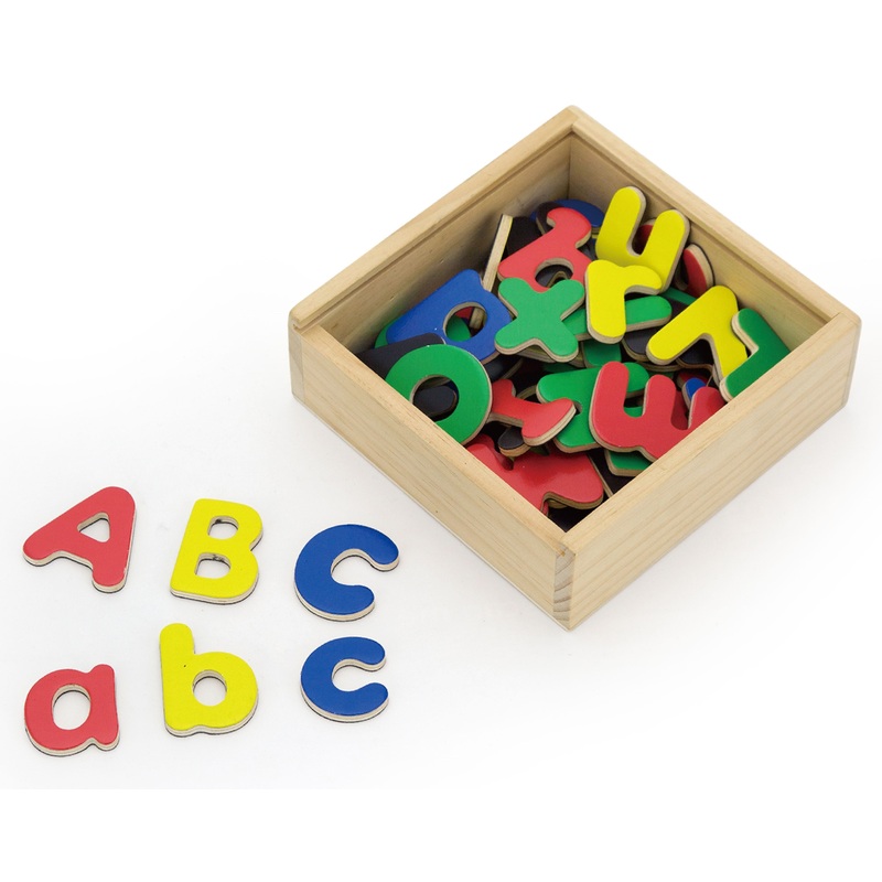 Viga - 52 Pcs Wooden Magnetic Alphabet Letters