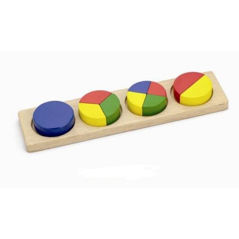 Viga - Fraction Wooden Puzzle Blocks
