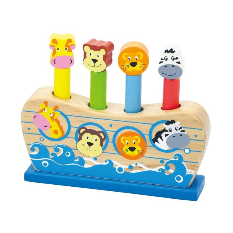 Viga - Wooden Noah's Ark Pop Up Toy