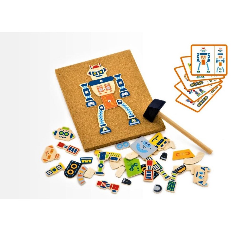 Viga Wooden Tap Tap Robot