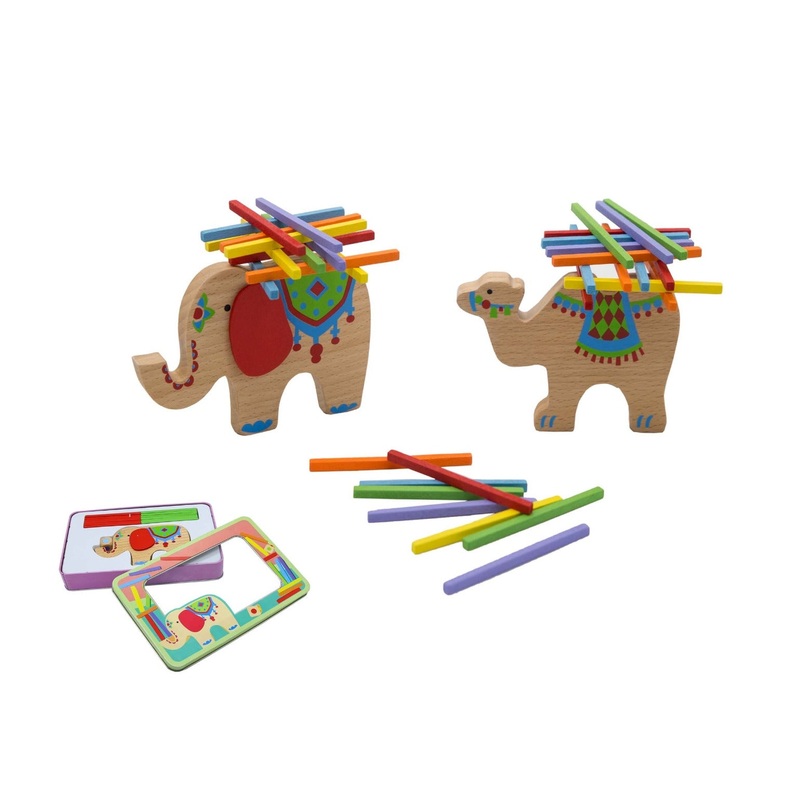 Wooden Balancing Stacking Sticks Animal Game