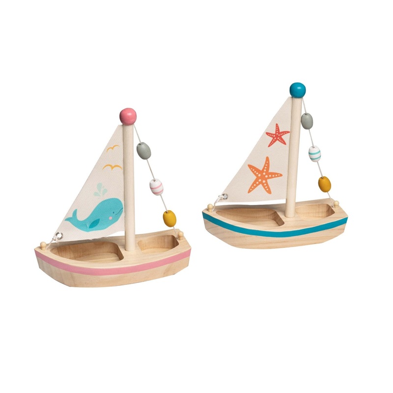 Wooden Toy Sail Boat (Large)