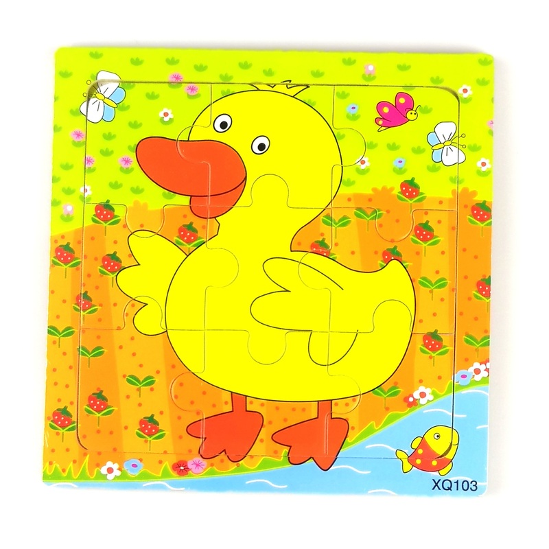 9 Pcs Wooden Duck Jigsaw Puzzle (XQ103)