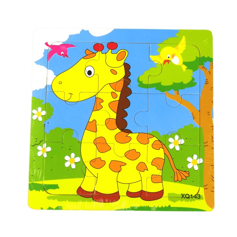 9 Pcs Wooden Giraffe  Jigsaw Puzzle (XQ143)