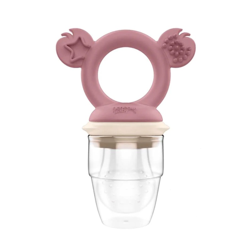 Cherub Baby Silicone Fresh Food Feeder - Dusty rose/Sand
