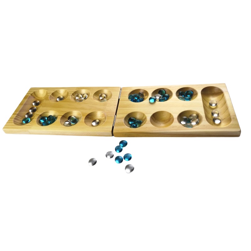 Classic Game Mancala 'Congkak' Pine Wood