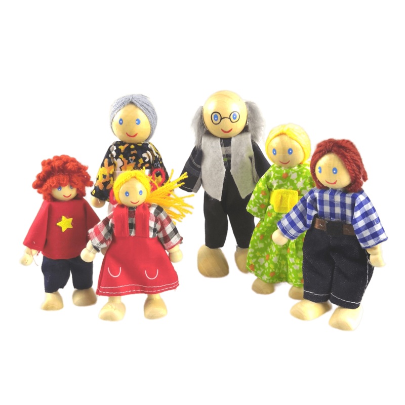 Fun Factory Wooden Doll - Family 6pc box set
