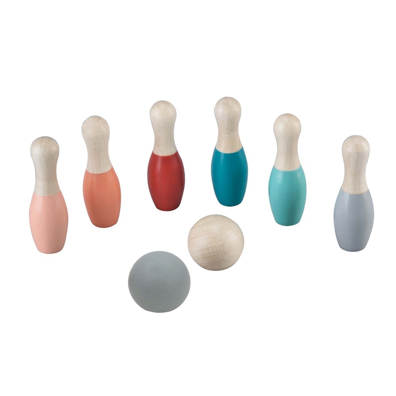 Kaper Kidz - Wooden Bowling Set bottom coloured