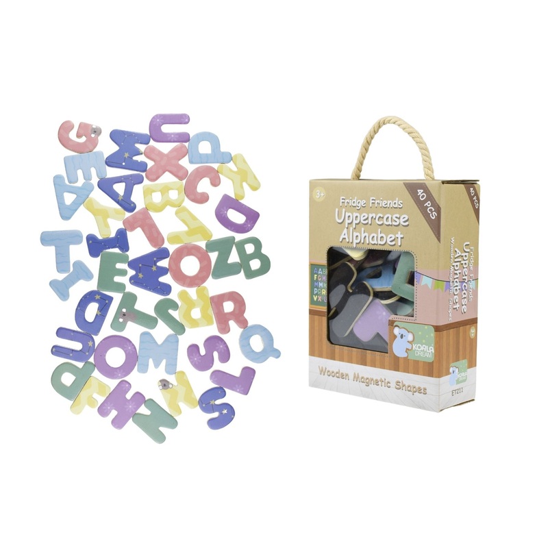 Koala Dream - 40 Pcs Wooden Magnetic Uppercase