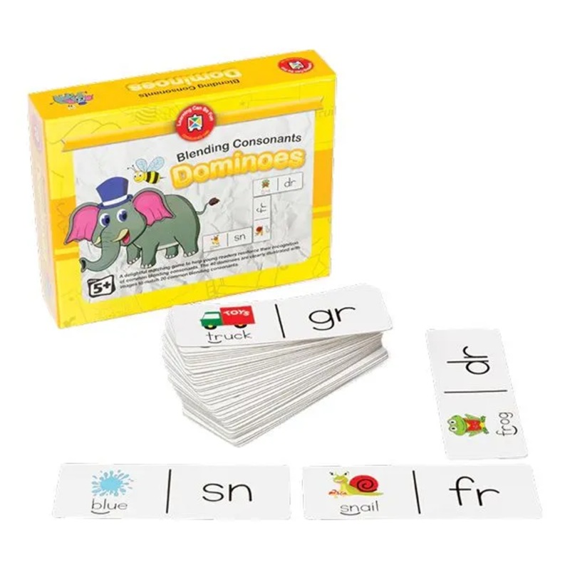 Learning Can Be Fun -  Blending Consonants Dominoes