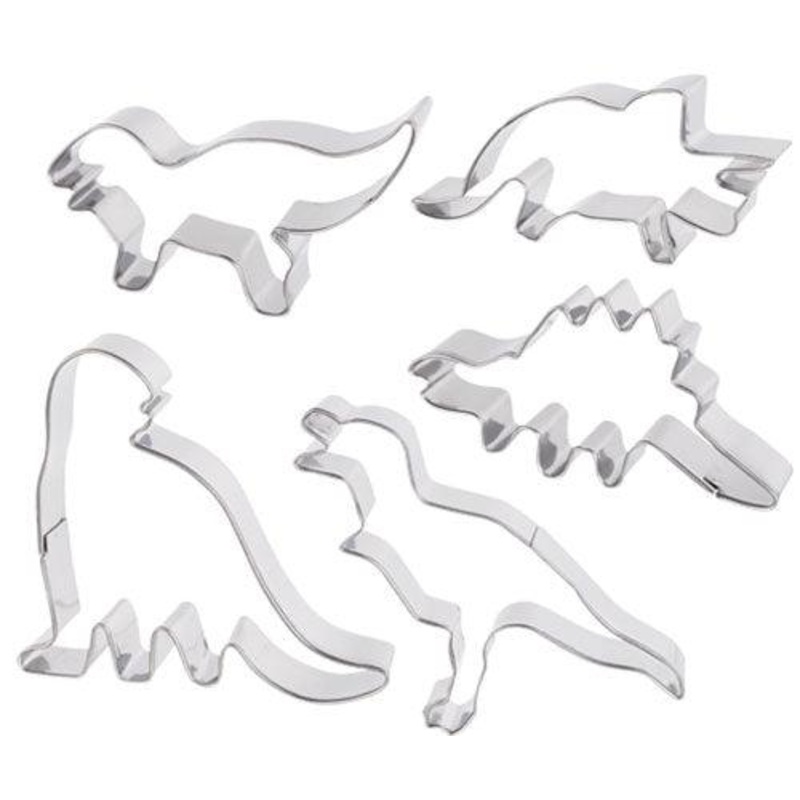 Metal Dough/Cookie Cutters Dinosaurs Set of 5