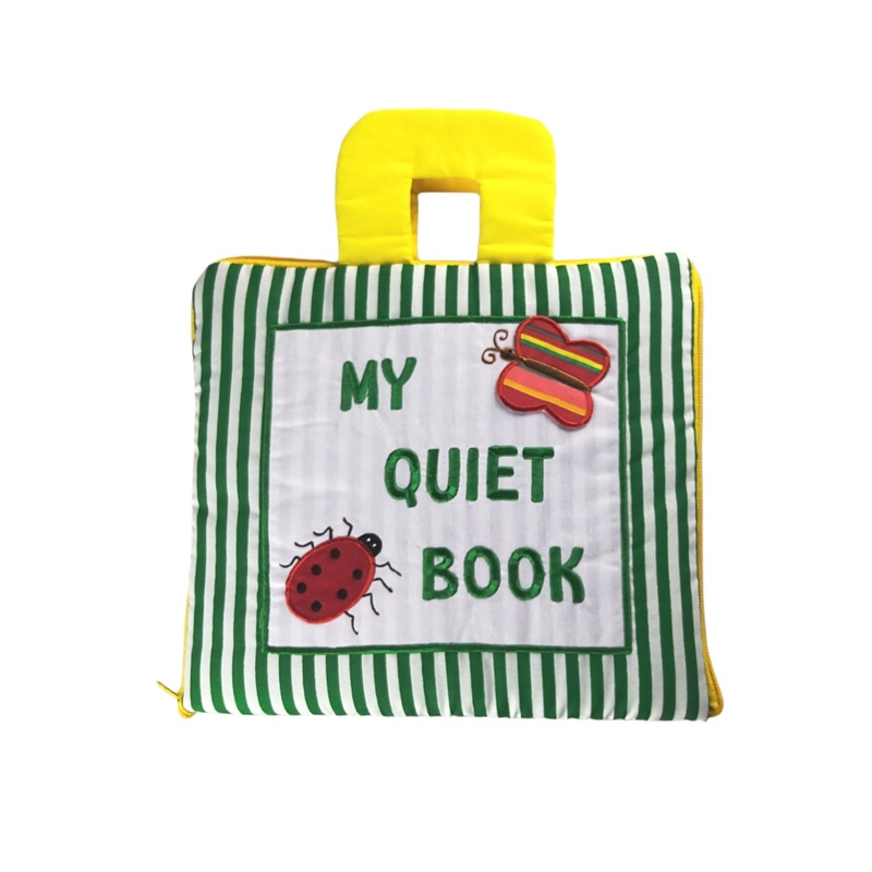 My Quiet Activity Cloth Book - Stripe Green (V2)